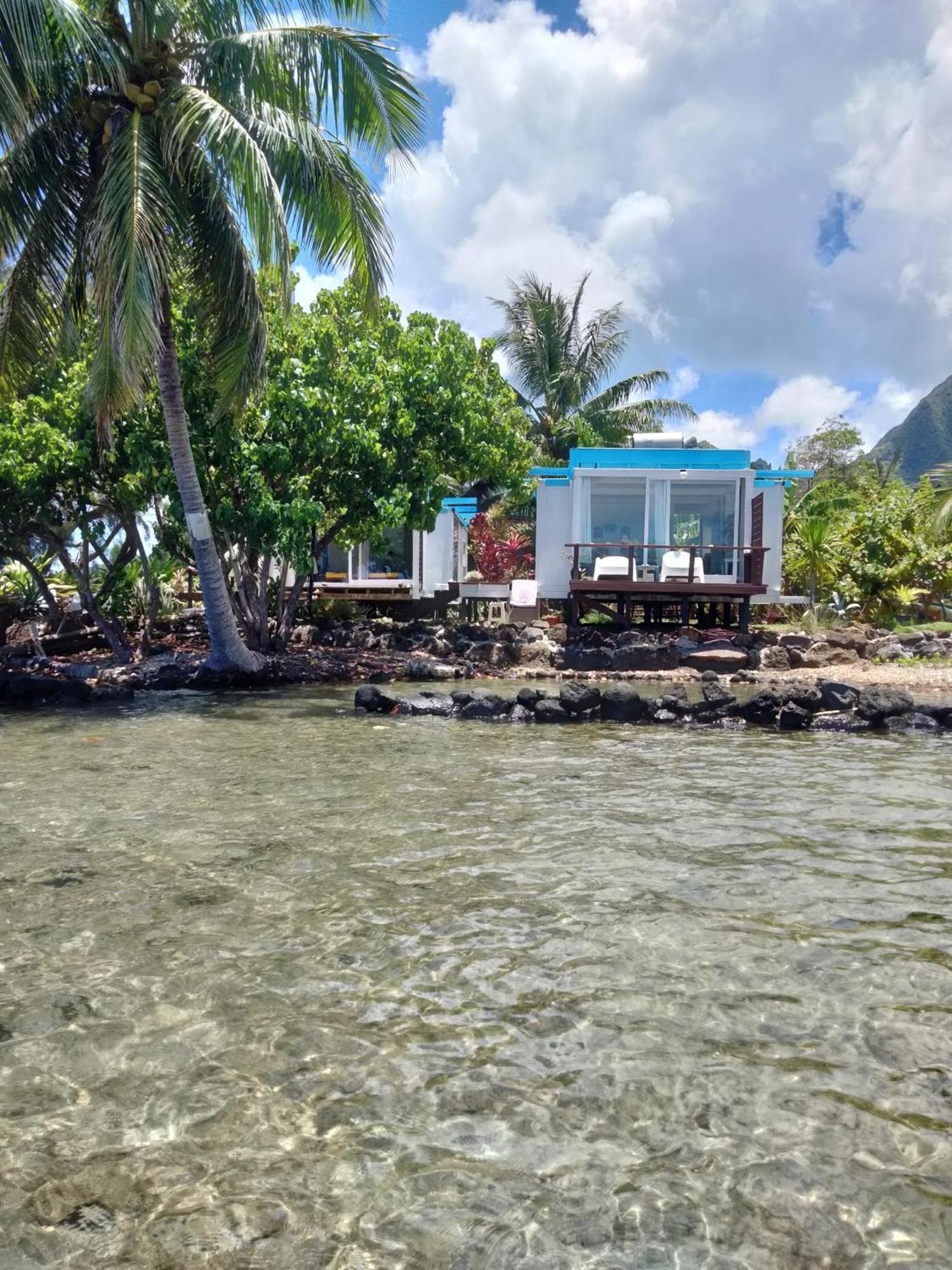 Bungalow Vue Lagon 180 Degre, La Maison Bleue Moorea Exteriör bild