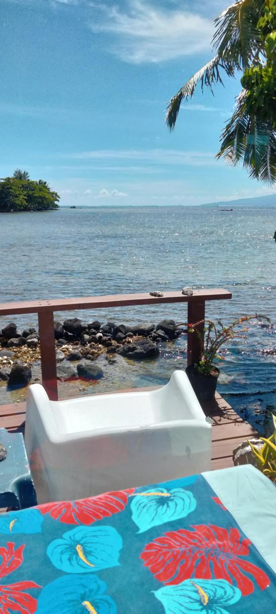 Bungalow Vue Lagon 180 Degre, La Maison Bleue Moorea Exteriör bild